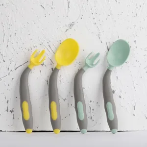 Thìa ăn dặm silicon – thìa ăn dặm cho bé đầu siêu mềm có tai đáng yêu an toàn – MejCare