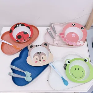 Đĩa mây, khay đựng đồ ăn dặm hình đám mây bằng Lúa Mạch an toàn cho bé - MejCare