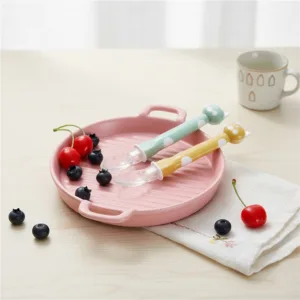 Thìa ăn dặm silicon - thìa ăn dặm cho bé đầu siêu mềm có tai đáng yêu an toàn - MejCare