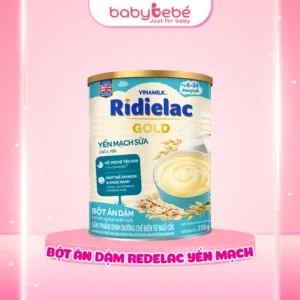 Bột Ăn Dặm Yến mạch sữa Ridielac Gold - Hộp thiếc 350g