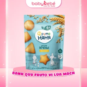 Bánh ăn dặm FRUTO Nga 120g bổ sung dinh dưỡng, giảm ngứa lợi cho bé từ 6 tháng