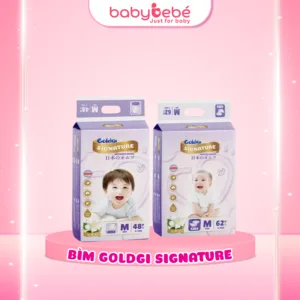 Bỉm Goldgi Signature Ngừa Hăm, Siêu Êm Mềm Cho Làn Da Nhạy Cảm, Bản Cải Tiến Mới Nhất 2026