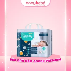 Tã/Bỉm Đêm Gooby Premium – Mỏng Nhẹ, Mềm Mại, Thấm Hút Tốt, Chống Tràn – Size NB-XXXL