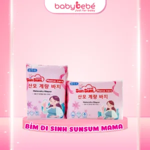 Bỉm Đi Sinh Cho Mẹ Bầu SunSum Mama Care – Thấm Hút Tốt, Êm Mềm, Chống Tràn, Co Giãn Thoải Má