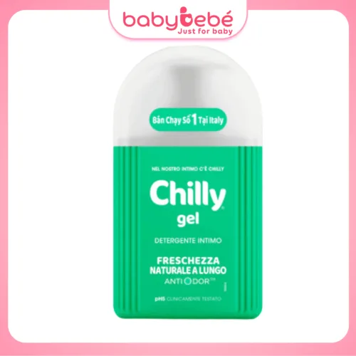Dung dịch vệ sinh phụ nữ Chilly Gel chiết xuất bạc hà se se lạnh, bùng tươi mát
