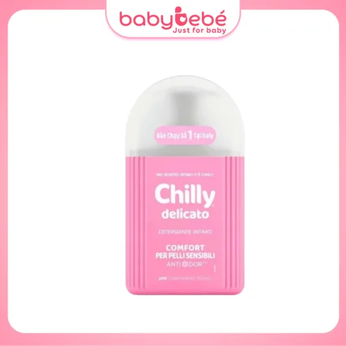 Dung dịch vệ sinh phụ nữ Chilly Delicato chiết xuất lô hội dưỡng ẩm mềm mại chai 200ml