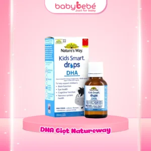DHA Drop Nature's Way, Siro Thông Minh Cho Trẻ Nhỏ, Dầu Cá RTG Hỗ Trợ Tốt Cho Não Bộ Và Mắt Cho Bé - Chai 20ml.