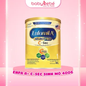 Sữa bột Enfamil A+ Neuropro 1 400g với DHA giúp phát triển não bộ cho trẻ từ 0-6 tháng tuổi