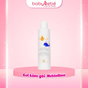 Sữa tắm gội cho bé NeBiolina dịu nhẹ và dưỡng ẩm chiết xuất yến mạch Hữu cơ 0M+ 200ml