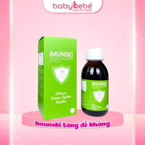 Siro Tăng Đề Kháng Cho Bé IMUNSKI Hỗ Trợ Miễn Dịch Nhập Khẩu Châu Âu Thơm Ngon Dễ Uống Lọ 120ml