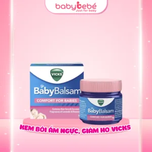 Dầu Vicks Baby Balsam - dầu bôi ấm ngực cho bé