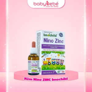 Imochild Nino ZinC hỗ trợ bổ sung kẽm và vitamin C dạng nhỏ giọt cho bé - DT 30ml