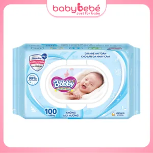 Khăn ướt bobby 100 tờ