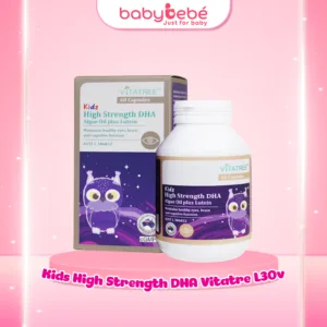 Viên DHA cho bé Vitatree Kids High Strength DHA Algae Oil plus Lutein 60 viên