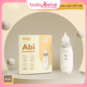 Máy Hút Mũi Điện Tử ABI TOBE Đầu Hút SILICON Lực Hút Tốt An Toàn Cho Bé Hộp Đủ Trọn Bộ