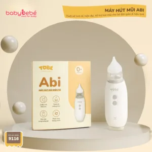 Máy Hút Mũi Điện Tử ABI TOBE Đầu Hút SILICON Lực Hút Tốt An Toàn Cho Bé Hộp Đủ Trọn Bộ