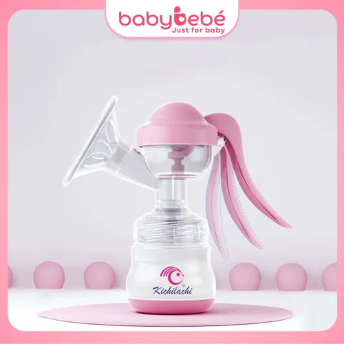 Máy Hút Sữa Bằng Tay, Máy Hút Sữa Cầm Tay Kèm Bình Sữa Kichi 180ML
