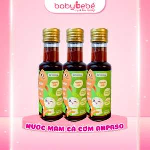 Nước Mắm Ăn Dặm Cho Bé Anpaso 120ml - Nước mắm nguyên chất 40 độ Đạm