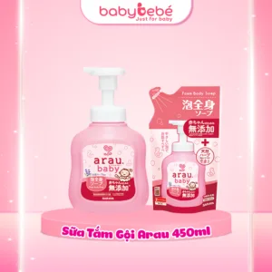Sữa tắm Arau Baby 450ml cho bé Nhật Bản chai/túi
