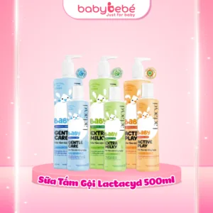 Sữa tắm gội cho bé Lactacyd 500ml