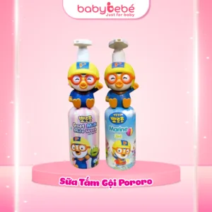 Sữa tắm, gội, xả PORORO trẻ em 3 in 1 chai 400g Hàn Quốc