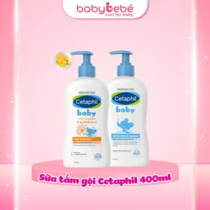 Sữa tắm gội Cetaphil cho bé - Cetaphil Baby Wash & Shampoo with Organic Calendula 400ml