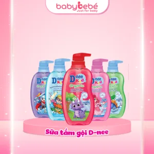 Sữa tắm gội D-nee cho trẻ em trên 3 tuổi giúp da mịn, tóc mượt 400ml - 5 Hương thơm