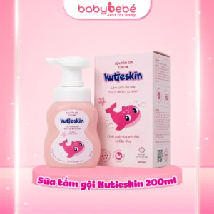 Sữa Tắm Gội Kutieskin 200ml Cho Bé (Sữa tắm thơm mềm da bé)