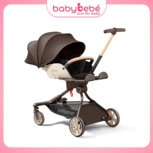 Xe Đẩy Gấp Gọn Baobaohao V9 Màu Trà Sữa – Đẩy 2 Chiều