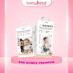Bịch Tã Honey Premium Cho Bé Đủ Size Từ Newborn Đến XXXXL, 38-66 Miếng