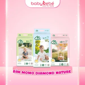 Bỉm MOMO DIAMOND NATURE hữu cơ cao cấp quần/dán